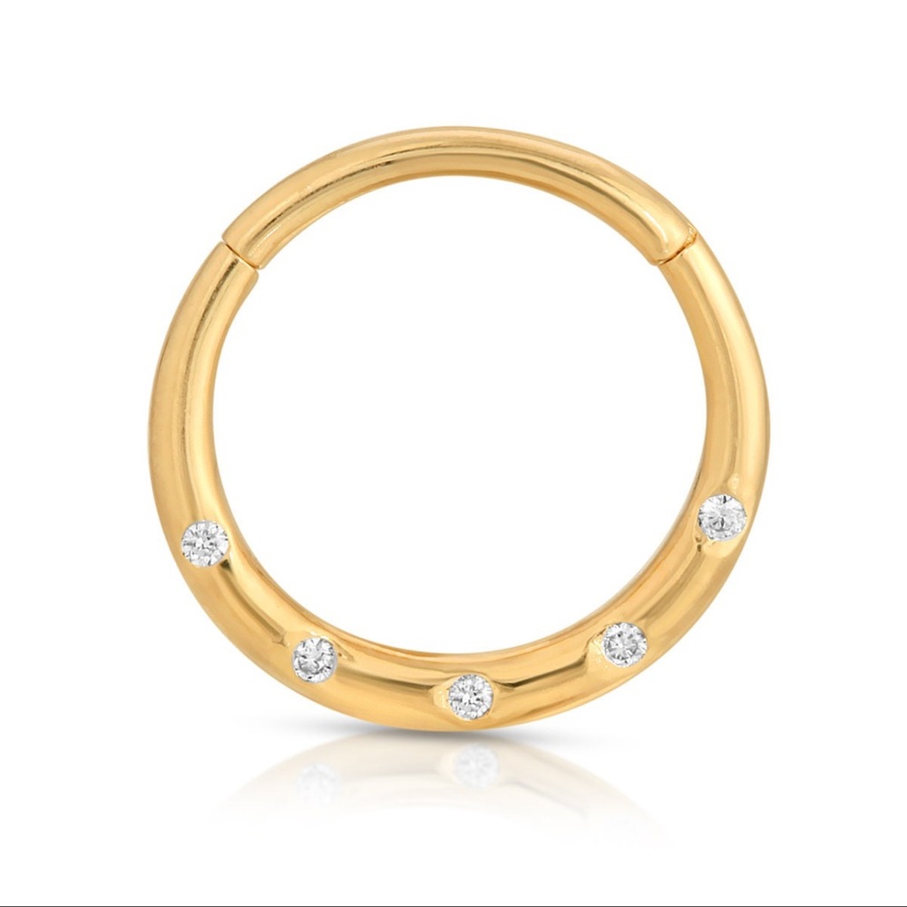 solid gold cartilage hoop 14k solid gold